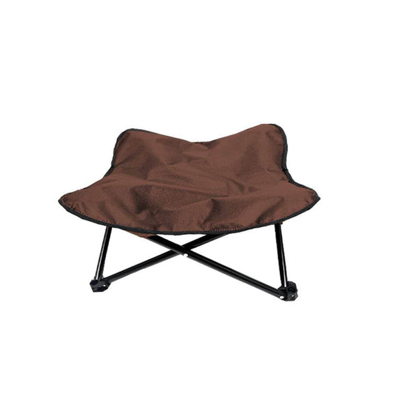 Brown Elevated Comfort Pet Bed Portable & Foldable Dog Cat Durable 600D Oxford Fabric Washable Cover All Seasons Pet Beds