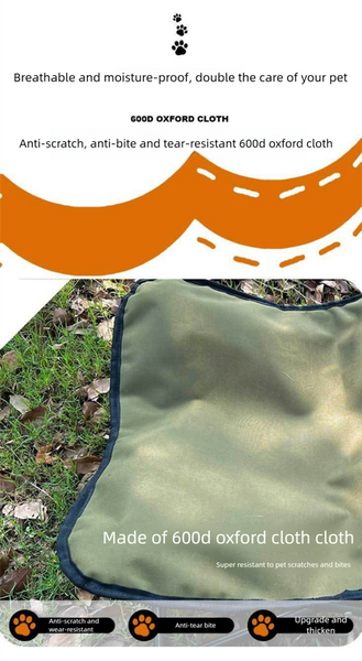 Brown Elevated Comfort Pet Bed Portable & Foldable Dog Cat Durable 600D Oxford Fabric Washable Cover All Seasons Pet Beds
