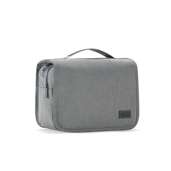 Grey Eco Friendly Rpet Hanging Toiletry Bag Large Capacity Waterproof Travel Makeup Organizer Makeup Bags & Cases
