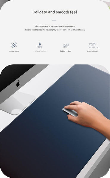 Green Blue Gradient Premium Large Silicone Mouse Pad Non Slip 600X300mm For Office And Gaming Mouse Pads & Wrist Rests