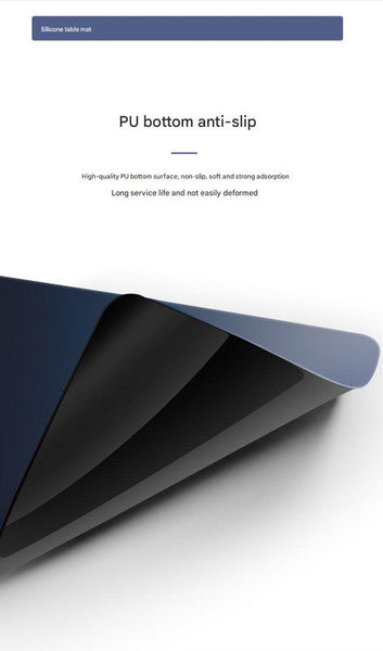 Green Blue Gradient Premium Large Silicone Mouse Pad Non Slip 600X300mm For Office And Gaming Mouse Pads & Wrist Rests