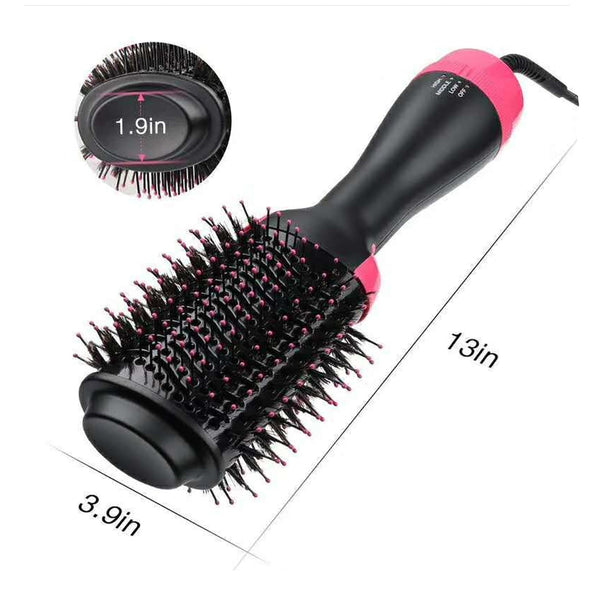 Pink And Grey One Step Hair Dryer & Volumizer Hot Air Brush Salon Styler For Drying Smoothing Volume Hair Dryers