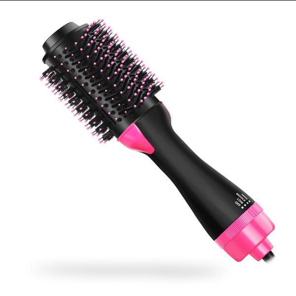 Pink And Grey One Step Hair Dryer & Volumizer Hot Air Brush Salon Styler For Drying Smoothing Volume Hair Dryers