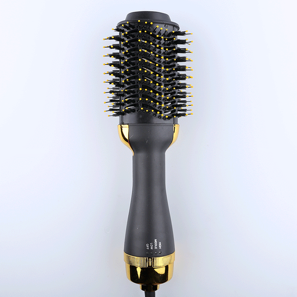 Gold And Grey One Step Hair Dryer & Volumizer Hot Air Brush Salon Styler For Drying Smoothing Volume Hair Dryers