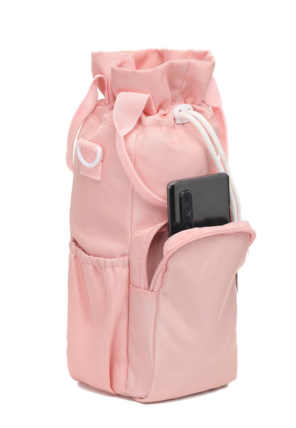 Purple Insulated Tumbler Carrier Bag Crossbody Water Bottle Holder With Pockets & Adjustable Strap For Large Cups (Cup Not Included) Waist Packs & Bag