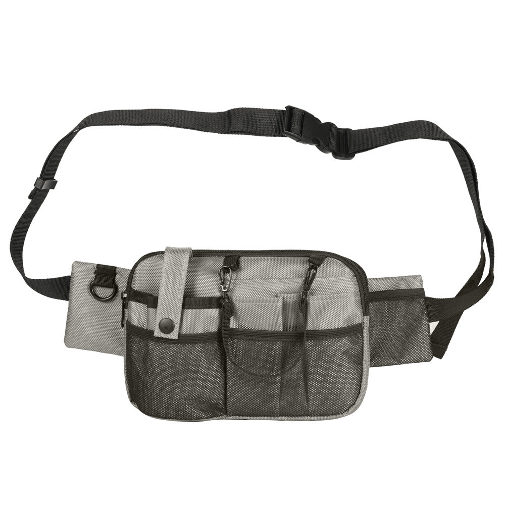 Grey And Black Nurse Utility Belt Bag Multi Pocket Medical Organizer Waist Pack For Tools & Essentials Waist Packs & Bags