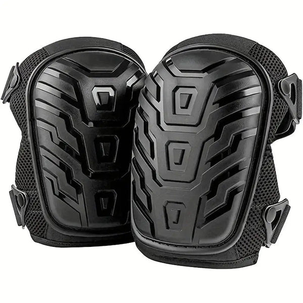 1 Pair Black Professional Hard Shell Knee Pads Heavy Duty Protection For Work Construction Gardening & Outdoor Sports Garden Kneelers & Seats