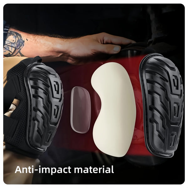 1 Pair Red Professional Hard Shell Knee Pads Heavy Duty Protection For Work Construction Gardening & Outdoor Sports Garden Kneelers & Seats