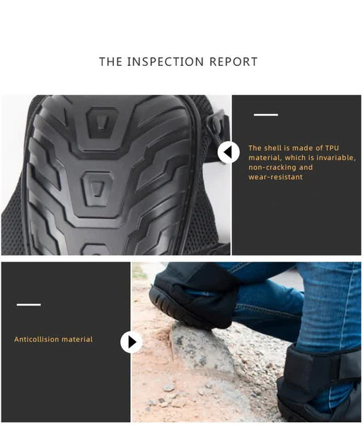 1 Pair Red Professional Hard Shell Knee Pads Heavy Duty Protection For Work Construction Gardening & Outdoor Sports Garden Kneelers & Seats