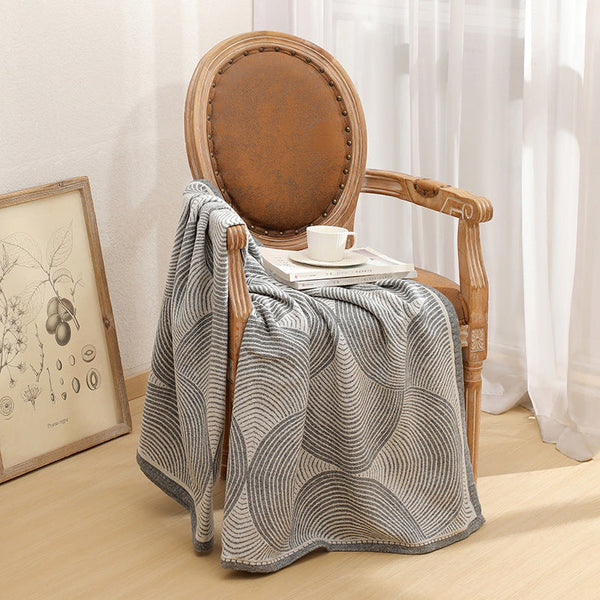 Grey Luxurious Paisley Jacquard Throw Blanket Soft Wool Blend With Tassels 120X150cm Lightweight Sofa & Nap Throws & Afghans