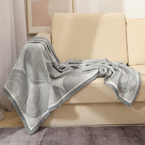 Grey Luxurious Paisley Jacquard Throw Blanket Soft Wool Blend With Tassels 120X150cm Lightweight Sofa & Nap Throws & Afghans