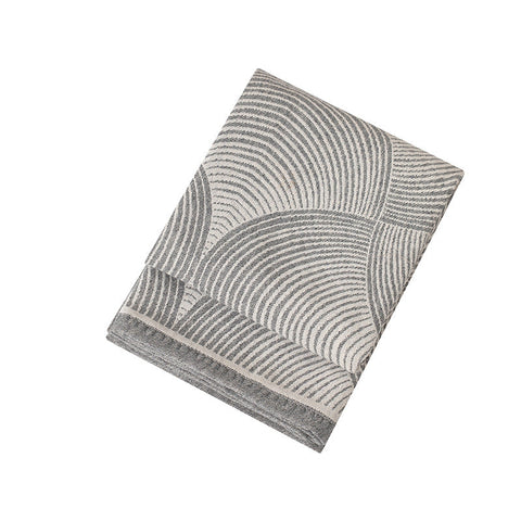 Grey Luxurious Paisley Jacquard Throw Blanket Soft Wool Blend With Tassels 120X150cm Lightweight Sofa & Nap Throws & Afghans