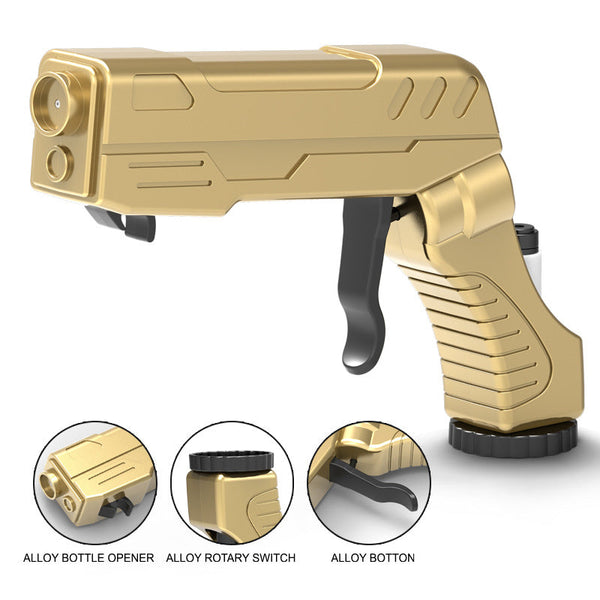 Gold Champagne & Beer Spray Un Ultimate Party Starter Drink Dispenser With Bottle Opener Party Games & Activities