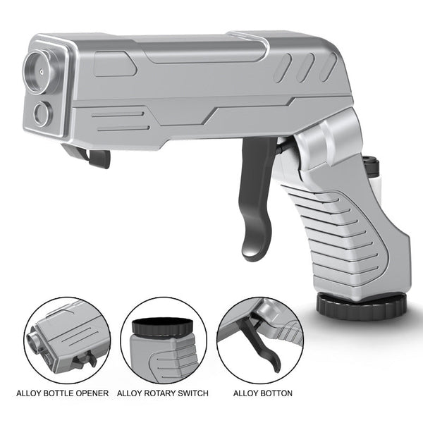 Silver Champagne & Beer Spray G Un Ultimate Party Starter Drink Dispenser With Bottle Opener Party Games & Activities