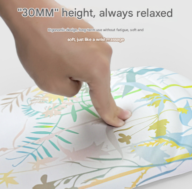 Black Ergonomic Mouse Pad With 3D Silicone Gel Wrist Rest Stylish Comfort & Support For Office Home Mouse Pads & Wrist Rests