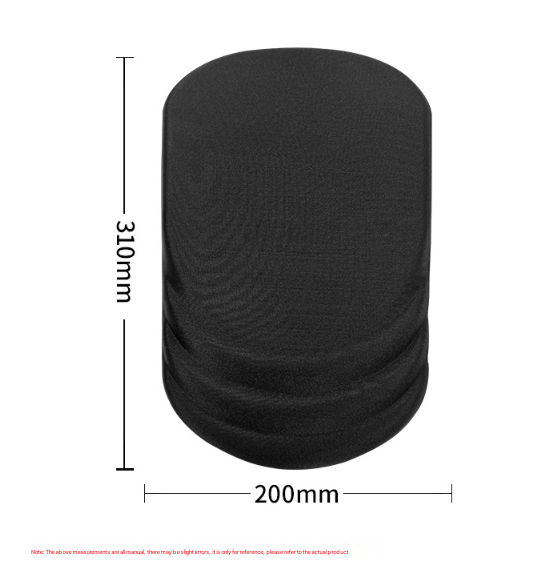 Black Ergonomic Mouse Pad With 3D Silicone Gel Wrist Rest Stylish Comfort & Support For Office Home Mouse Pads & Wrist Rests