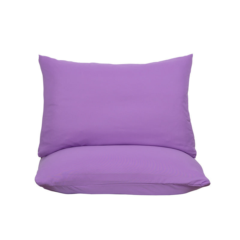 Purple Ultra Soft Brushed Waterproof Pillow Protectors Set Of 2 50X70cm Stain Spill Guard Bed Pillows Pillow Cases