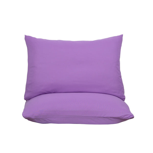 Purple Ultra Soft Brushed Waterproof Pillow Protectors Set Of 2 50X70cm Stain Spill Guard Bed Pillows Pillow Cases