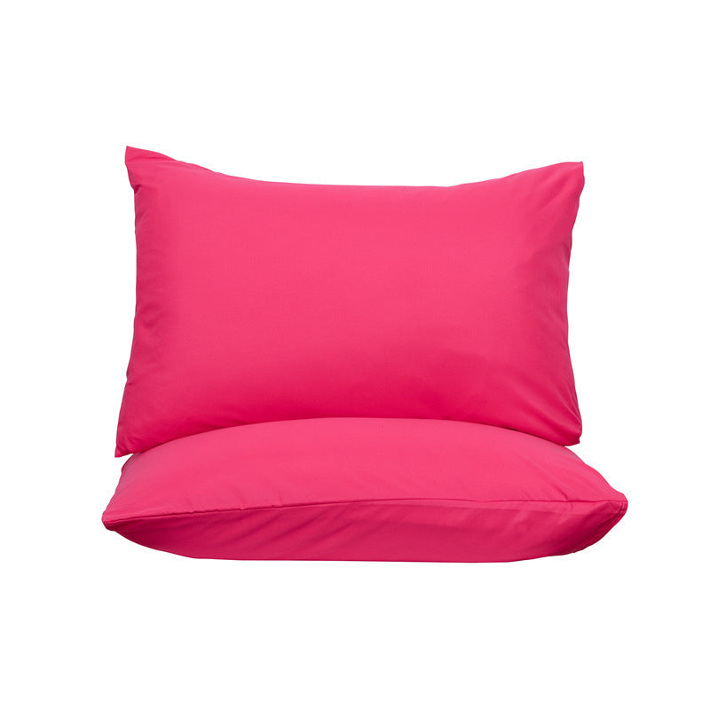 Set Of 2 Pink Ultra Soft Brushed Waterproof Pillow Protectors 50X70cm Pillow Cases