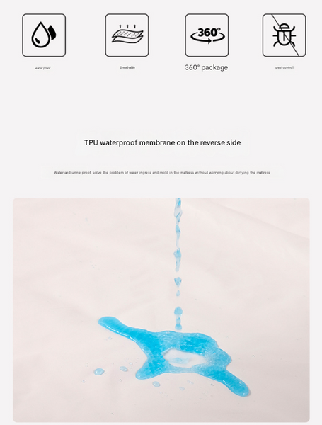 Set Of 2 Pink Ultra Soft Brushed Waterproof Pillow Protectors 50X70cm Pillow Cases