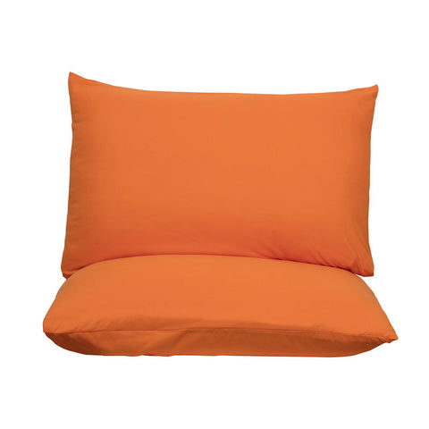 Orange Ultra Soft Brushed Waterproof Pillow Protectors (Set Of 2) 50X70cm Stain & Spill Guard For Bed Pillows (Note: Core Included) Pillow Cases