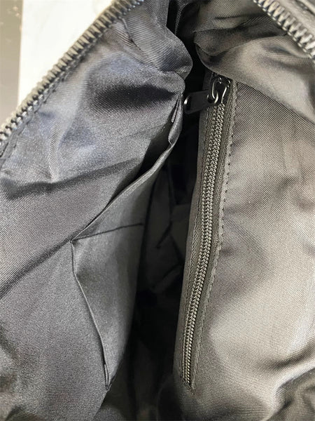 Size Black Stylish Waterproof Nylon Backpack Lightweight Multi Pocket For Travel Commute Daily Use Women's Bags & Handbags