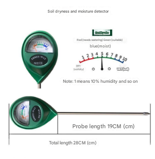 2 Pcs Green Soil Moisture Meter Accurate Plant Water Monitor For Garden & Potted Plants No Batteries Needed Moisture & Ph Meters
