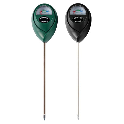 2 Pcs (1 Green + Black) Soil Moisture Meter Accurate Plant Water Monitor For Garden & Potted Plants No Batteries Needed Moisture & Ph Meters