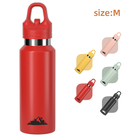 Red 480Ml Insulated Stainless Steel Water Bottle Leakproof One Click Lid Thermal Flask For Hot & Cold Drinks Water Bottles & Vacuum Flasks