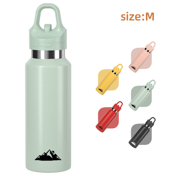 Green 480Ml Insulated Stainless Steel Water Bottle Leakproof One Click Lid Thermal Flask For Hot & Cold Drinks Water Bottles & Vacuum Flasks