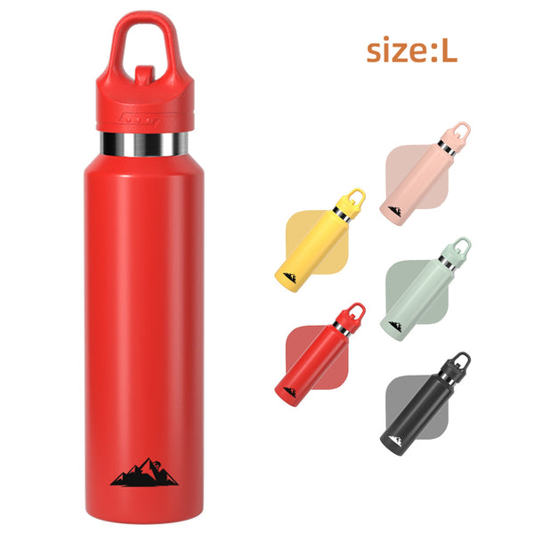 Red 680Ml Insulated Stainless Steel Water Bottle Leakproof One Click Lid Thermal Flask For Hot & Cold Drinks Water Bottles & Vacuum Flasks
