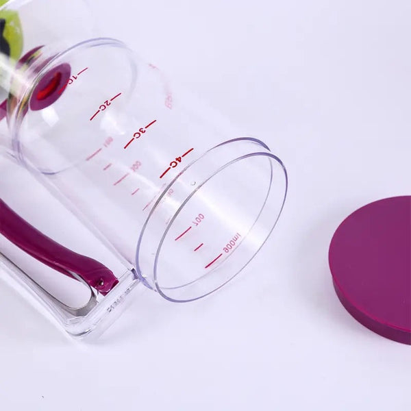 Purple Precision Batter Dispenser With Measurement Marks 900Ml Easy Pour For Pancakes Cupcakes Waffles Other Kitchen Gadgets