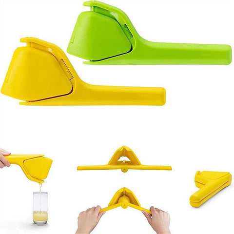 3 Pcs Green Easy Squeeze Manual Citrus Juicer Durable Lemon & Orange Squeezer With Pour Spout Food Grade Pp Manual Juicers