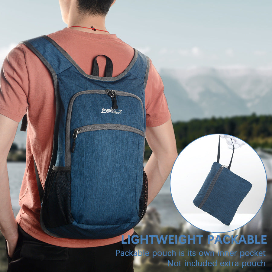 Navy Blue Ultra Lightweight Packable Backpack Foldable Daypack For Hiking And Travel Backpacks