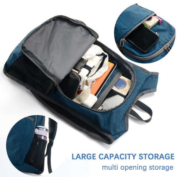 Navy Blue Ultra Lightweight Packable Backpack Foldable Daypack For Hiking And Travel Backpacks
