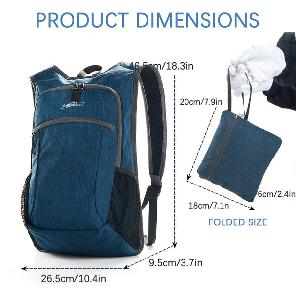 Navy Blue Ultra Lightweight Packable Backpack Foldable Daypack For Hiking And Travel Backpacks