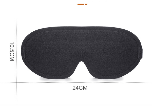 Red Set Of 2 3D Contoured Sleep Total Blackout Memory Foam Blindfold With Lycra Eye Masks