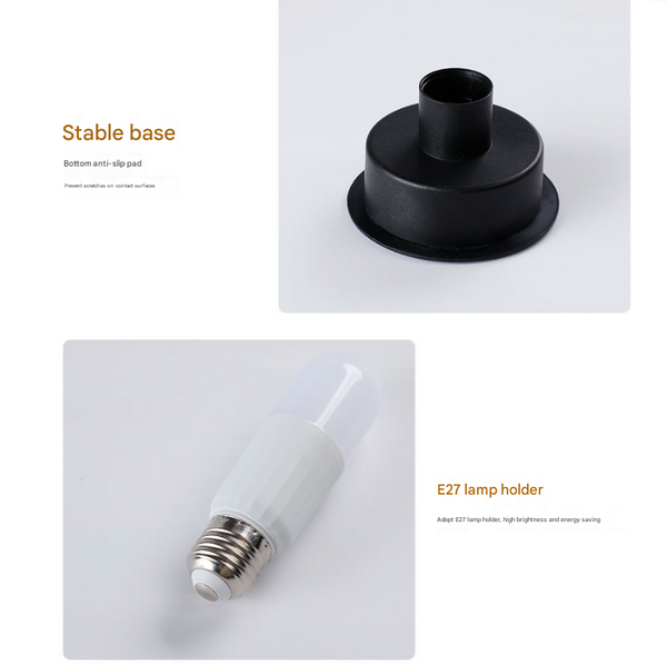 Stripe Pure Pink Retro Swirl Glass Mushroom Table Lamp Led Bedside Night Light Night Lights