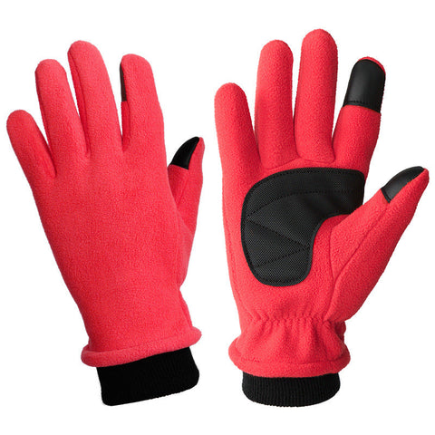 52 Xs Red Warm Windproof Touchscreen Anti Slip Grip For Winter Cycling & Outdoor Sports Gloves