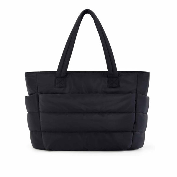 Black Large Capacity Nylon Tote Bag For Women Fashionable Travel Shoulder & Crossbody Handbag Women's Bags & Handbags