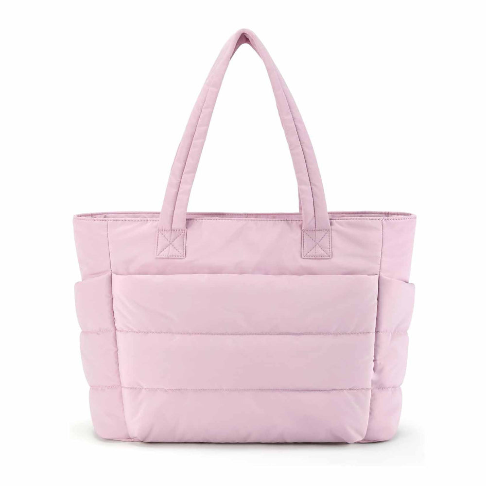 Pink Large Capacity Nylon Tote Bag For Women Fashionable Travel Shoulder & Crossbody Handbag Women's Bags & Handbags