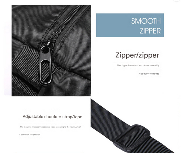 Grey Men's Large Capacity Sports Duffel Bag With Wet/Dry Separation Pocket Travel & Gym Tote Duffle Bags