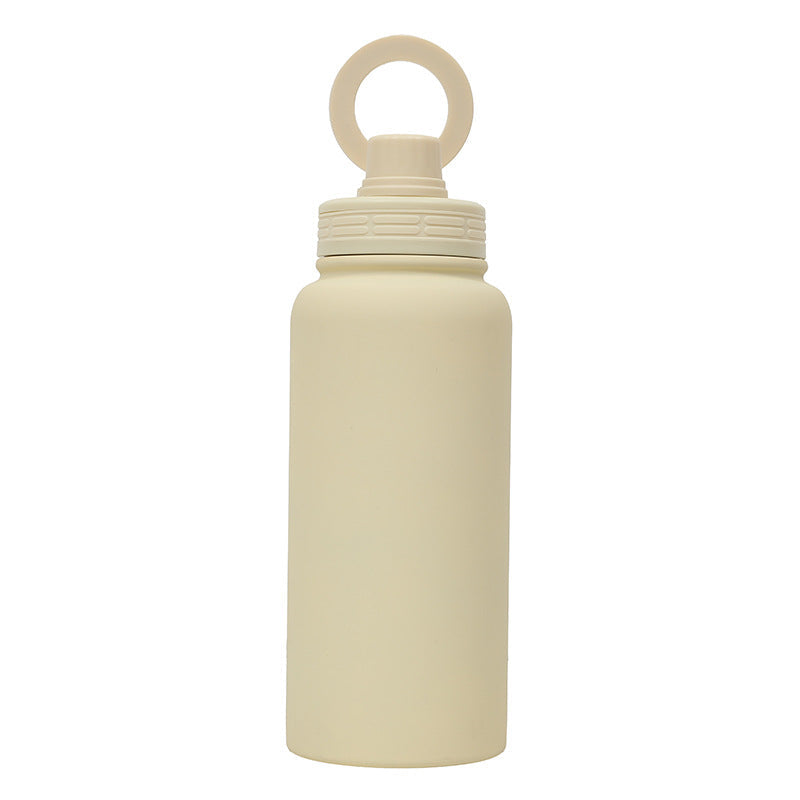 Yellow Premium 35Oz Stainless Steel Insulated Sports Bottle With Magnetic Phone Holder Lid Other Bottles & Hydration