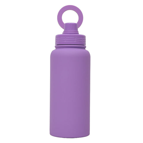Purple Premium 35Oz Stainless Steel Insulated Sports Bottle With Magnetic Phone Holder Lid Other Bottles & Hydration