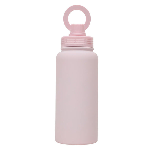 Pink Premium 35Oz Stainless Steel Insulated Sports Bottle With Magnetic Phone Holder Lid Other Bottles & Hydration
