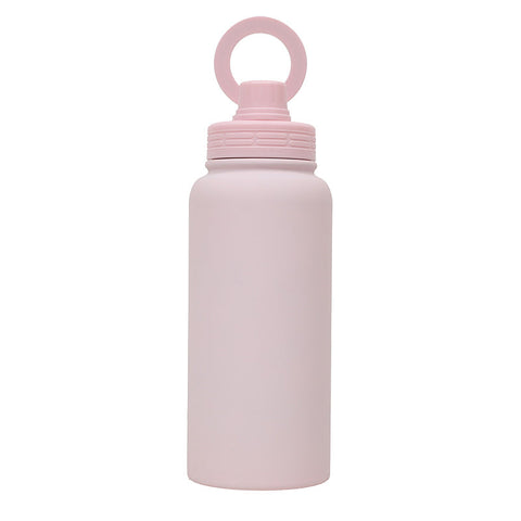 Pink Premium 35Oz Stainless Steel Insulated Sports Bottle With Magnetic Phone Holder Lid Other Bottles & Hydration