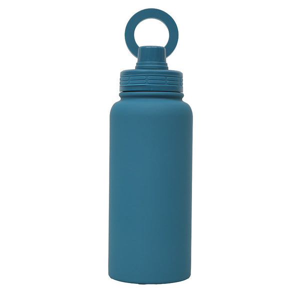 Lake Blue Premium 35Oz Stainless Steel Insulated Sports Bottle With Magnetic Phone Holder Lid Other Bottles & Hydration
