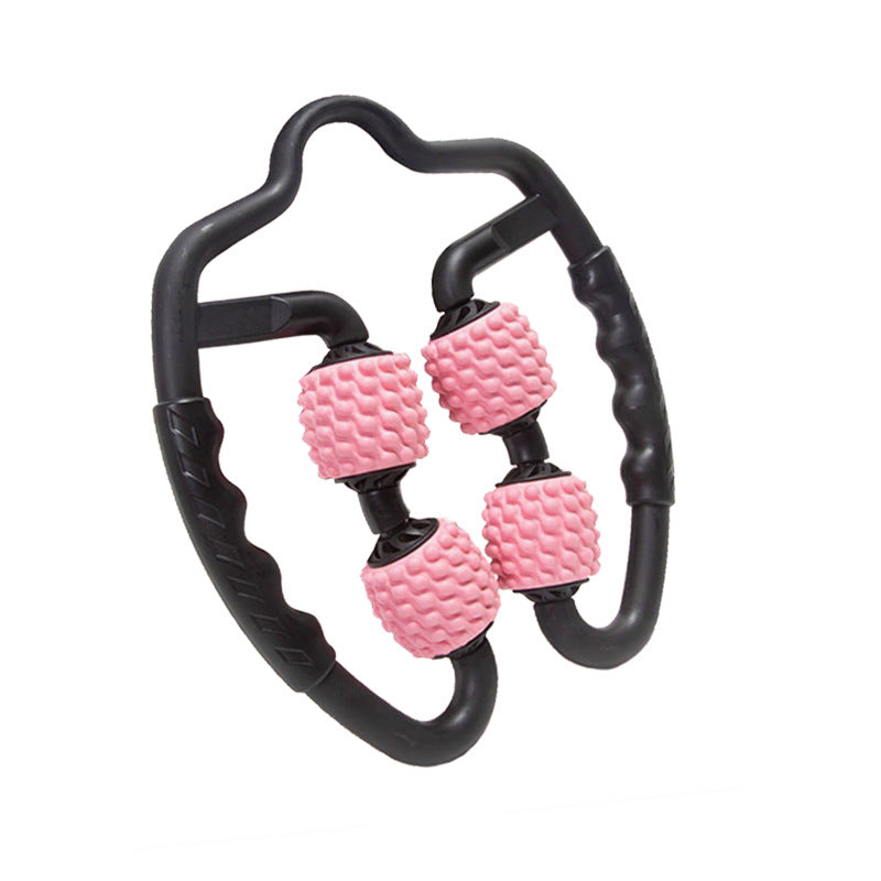 Pink Set Of 2 Foam Roller Ring Leg Muscle Relief & Circulation Tool Massagers