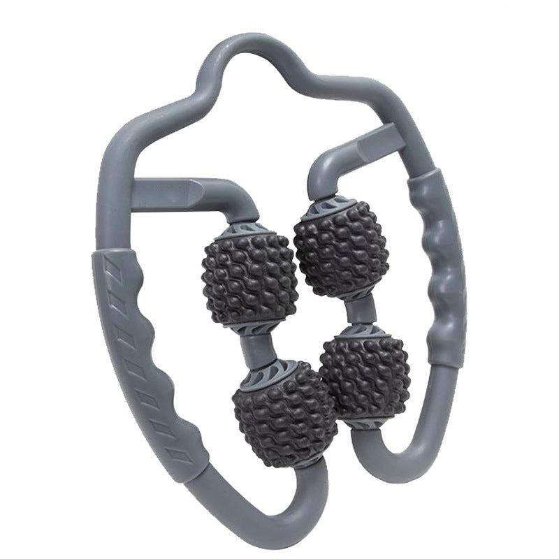 Grey Set Of 2 Foam Roller Ring Leg Muscle Relief & Circulation Tool Massagers