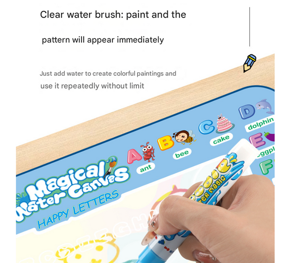 Fruit Alphabet Giant Aqua Magic Doodle Mat 100X80cm Mess Free Reusable Water Drawing Pad For Creative Kids Other Drawing Supplies